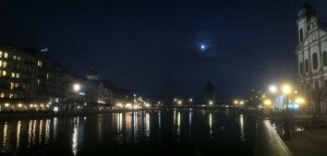Luzern Kapellbrücke bei Nacht